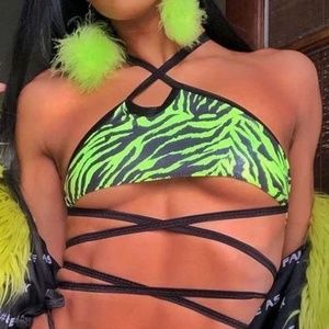 Euphoric Ravewear Party Zebra Top - Small
